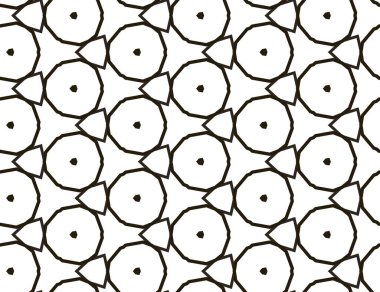 Geometrik süslemeli vektör deseni. Kusursuz tasarım dokusu. 