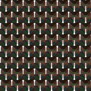 Geometrik süslemeli vektör deseni. Kusursuz tasarım dokusu. 