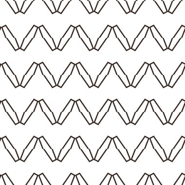 Geometrik süslemeli vektör deseni. Kusursuz tasarım dokusu.