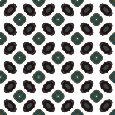 Geometrik süslemeli vektör deseni. Kusursuz tasarım dokusu.
