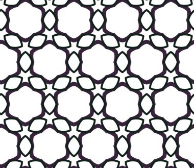 Geometrik süslemeli vektör deseni. Kusursuz tasarım dokusu. 