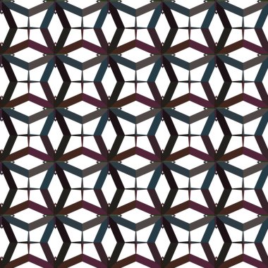 Geometrik süslemeli vektör deseni. Kusursuz tasarım dokusu.