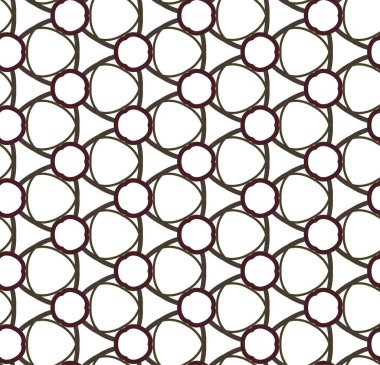 Geometrik süslemeli vektör deseni. Kusursuz tasarım dokusu. 