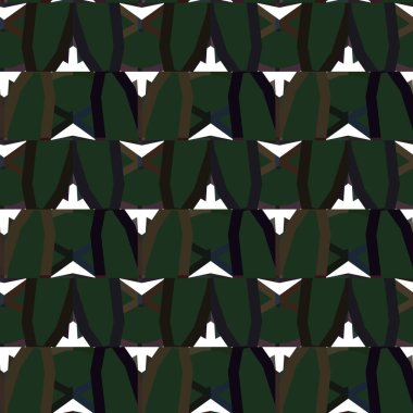 Soyut geometrik süslemeli vektör deseni. Kusursuz tasarım dokusu.