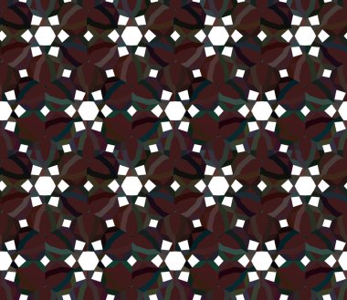 Geometrik süslemeli vektör deseni. Kusursuz tasarım dokusu. 