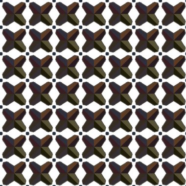 Geometrik süslemeli vektör deseni. Kusursuz tasarım dokusu. 