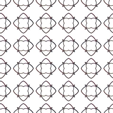 Geometrik süslemeli vektör deseni. Kusursuz tasarım dokusu.