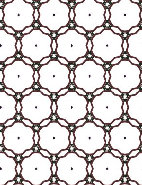 Soyut geometrik süslemeli vektör deseni. Kusursuz tasarım dokusu.