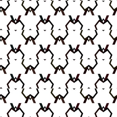 Geometrik süslemeli vektör deseni. Kusursuz tasarım dokusu.