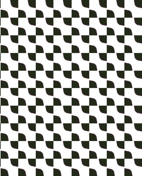 Naadloos Patroon Met Zwart Wit Geometrisch Ornament Vectorillustratie — Stockvector