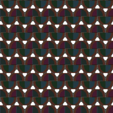 Geometrik süslemeli vektör deseni. Kusursuz tasarım dokusu. 