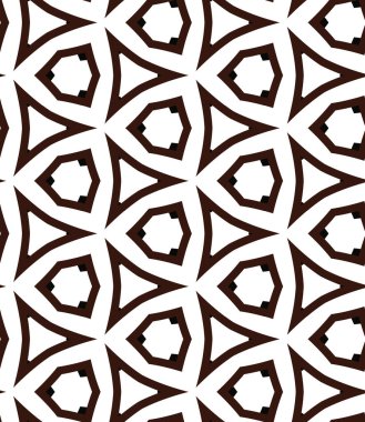 Geometrik süslemeli vektör deseni. Kusursuz tasarım dokusu.