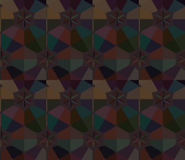 Geometrik süslemeli vektör deseni. Kusursuz tasarım dokusu. 