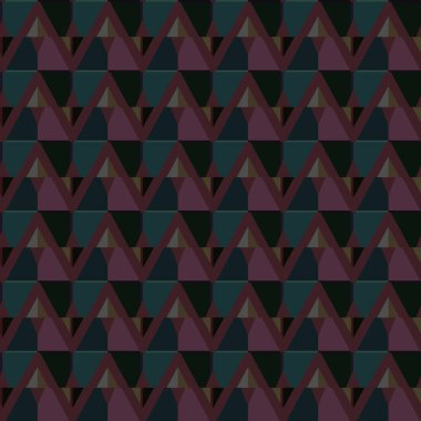 Geometrik süslemeli kusursuz desen. vektör illüstrasyonu