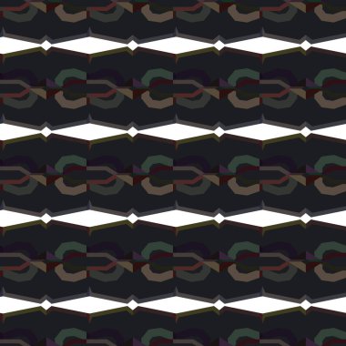 Geometrik süslemeli vektör deseni. Kusursuz tasarım dokusu.