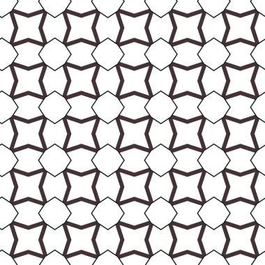 Geometrik süslemeli vektör deseni. Kusursuz tasarım dokusu.