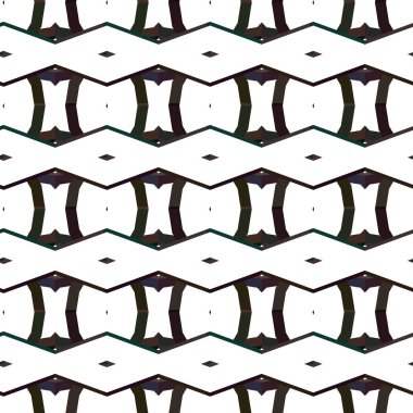 Geometrik süslemeli vektör deseni. Kusursuz tasarım dokusu. 