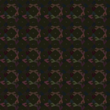 Soyut geometrik süslemeli vektör deseni. Kusursuz tasarım dokusu.