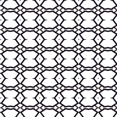 Geometrik süslemeli vektör deseni. Kusursuz tasarım dokusu.