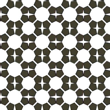 Geometrik süslemeli vektör deseni. Kusursuz tasarım dokusu.