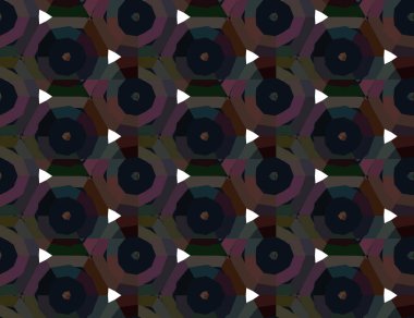 Geometrik süslemeli kusursuz desen. vektör illüstrasyonu