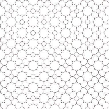 Soyut geometrik süslemeli vektör deseni. Kusursuz tasarım dokusu.