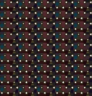 Geometrik süslemeli vektör deseni. Kusursuz tasarım dokusu.