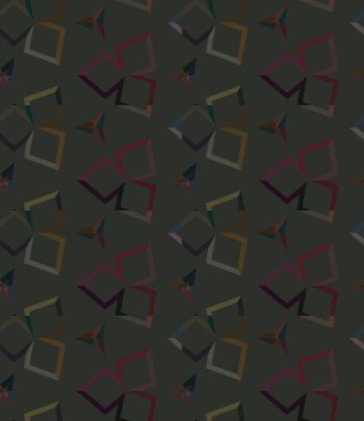 Geometrik süslemeli vektör deseni. Kusursuz tasarım dokusu. 