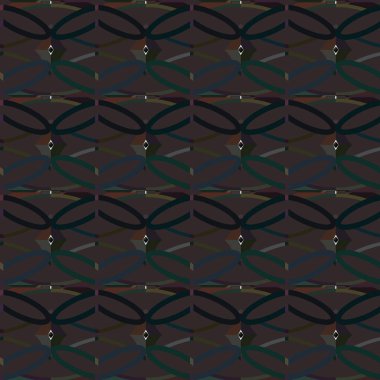 Geometrik süslemeli vektör deseni. Kusursuz tasarım dokusu.