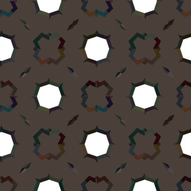 Geometrik süslemeli vektör deseni. Kusursuz tasarım dokusu.