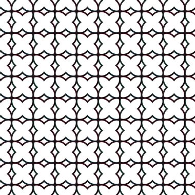 Modern geometrik vektör tasarımı, kusursuz desen çizimi