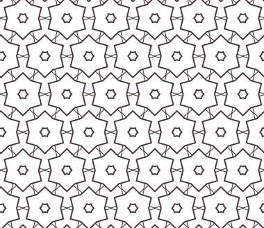 Geometrik süslemeli vektör deseni. Kusursuz tasarım dokusu.