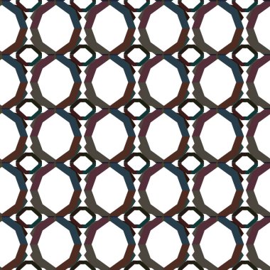 Geometrik süslemeli vektör deseni. Kusursuz tasarım dokusu. 