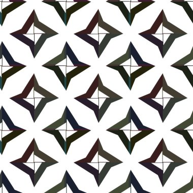 Soyut geometrik süslemeli vektör deseni. Kusursuz tasarım dokusu.