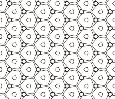 Geometrik süslemeli kusursuz desen. vektör illüstrasyonu