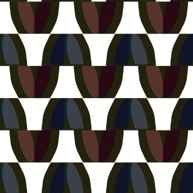 Geometrik süslemeli vektör deseni. Kusursuz tasarım dokusu. 