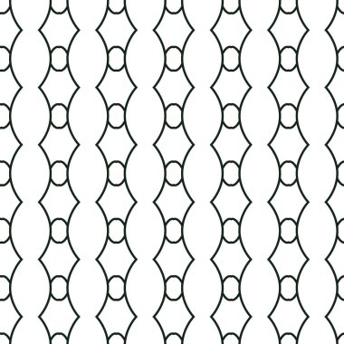 Geometrik süslemeli vektör deseni. Kusursuz tasarım dokusu.