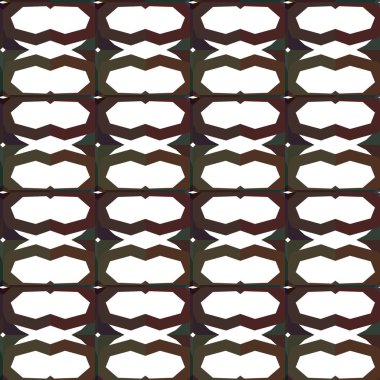 Geometrik süslemeli vektör deseni. Kusursuz tasarım dokusu.