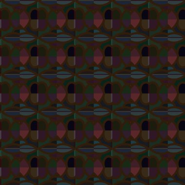 Geometrik süslemeli vektör deseni. Kusursuz tasarım dokusu.