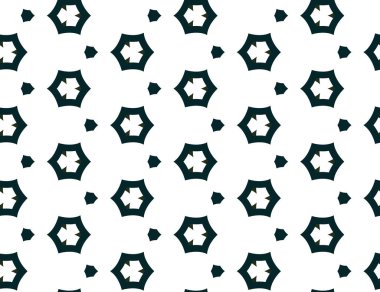 Geometrik süslemeli vektör deseni. Kusursuz tasarım dokusu.