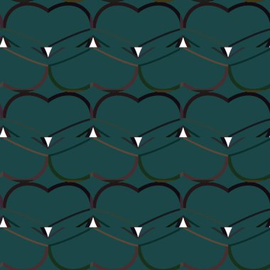 Geometrik süslemeli vektör deseni. Kusursuz tasarım dokusu. 