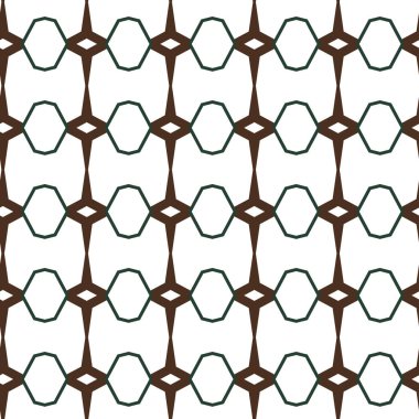 Geometrik süslemeli vektör deseni. Kusursuz tasarım dokusu.