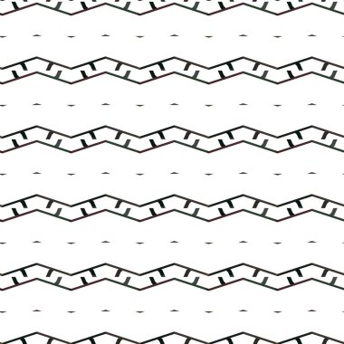 Geometrik süslemeli vektör deseni. Kusursuz tasarım dokusu.