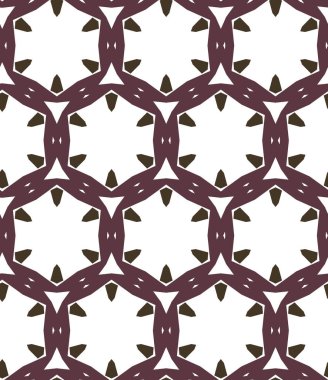 Geometrik süslemeli vektör deseni. Kusursuz tasarım dokusu.