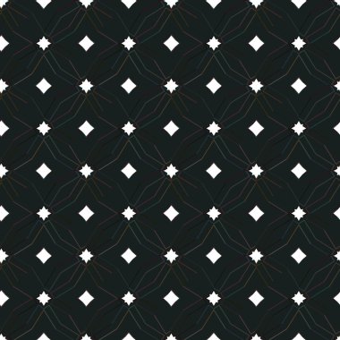 Geometrik süslemeli vektör deseni. Kusursuz tasarım dokusu.