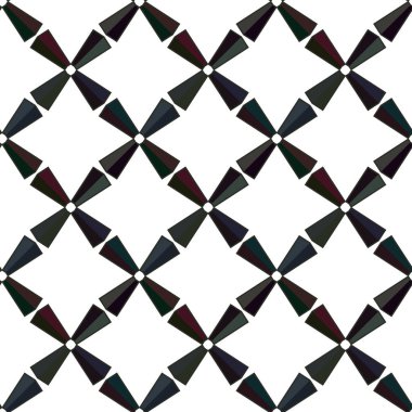 Geometrik süslemeli vektör deseni. Kusursuz tasarım dokusu.