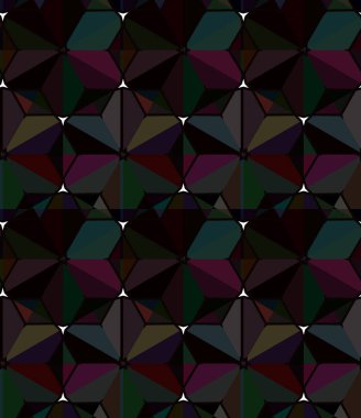 Modern geometrik vektör tasarımı, kusursuz desen çizimi