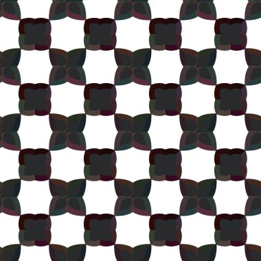 Soyut geometrik süslemeli vektör deseni. Kusursuz tasarım dokusu.