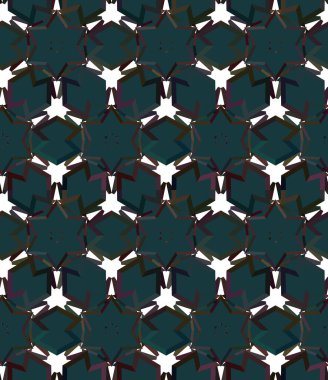 Geometrik süslemeli vektör deseni. Kusursuz tasarım dokusu. 