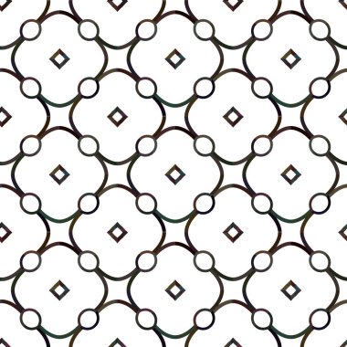 Geometrik süslemeli vektör deseni. Kusursuz tasarım dokusu.